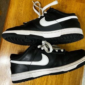 Nike Women’s Low-Top Reverse Panda Dunk Sneaker in Black/White